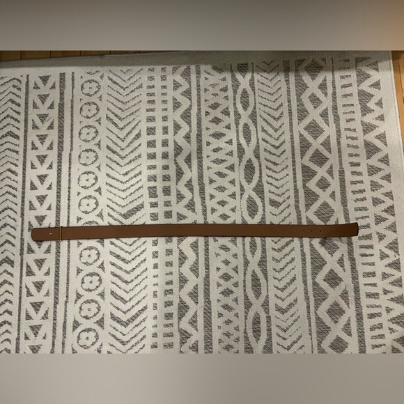 Tory Burch Black & Brown Reversible Belt with Gold Logo - Picture 2 of 6